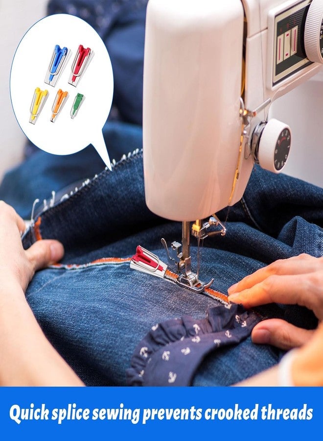 GEMSY مجموعة أدوات صنع شريط الحواف المائل من جيمسي (6 مم، 9 مم، 12 مم، 18 مم، 25 مم) - أدوات ربط من الفولاذ المقاوم للصدأ مرمزة بالألوان للطي المزدوج/المفرد - مجموعة ملحقات الخياطة والتطريز لحواف الأقمشة، والتزيين، وصناعة الملابس - Image 5